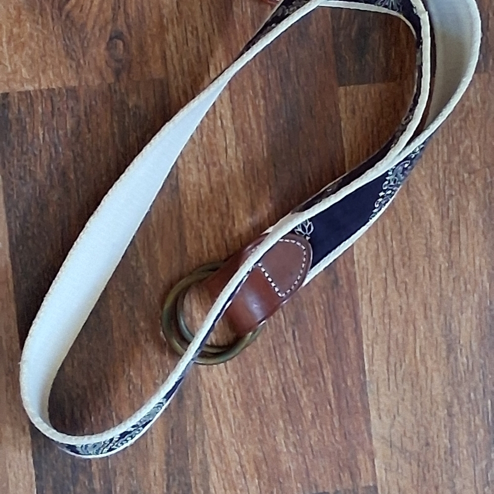 POLO RALPH LAUREN BANDANNA PRINT 0~RING BELT MEDIUM. EUC